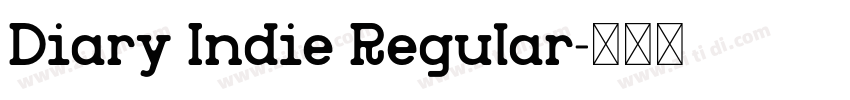 Diary Indie Regular字体转换